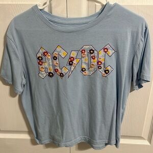 AC/DC cropped shirt.